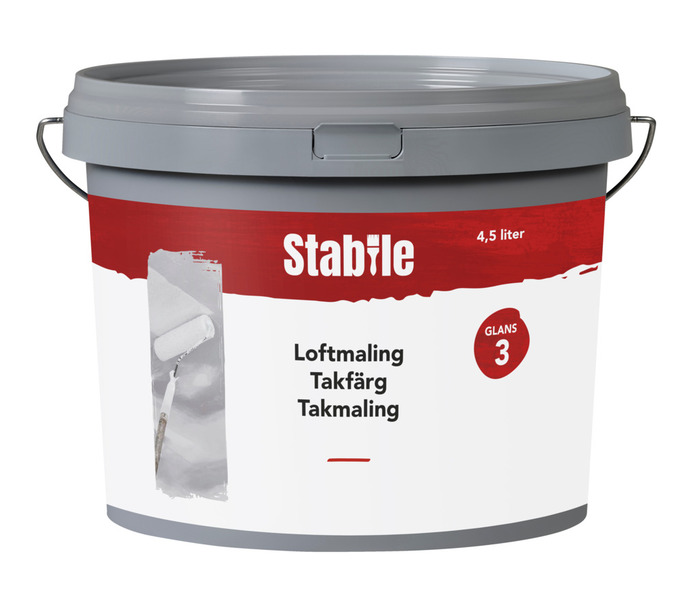 Takmaling glans 3 hvit 4,5 liter - Stabile